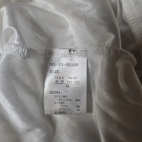 Mini Milkmaid Babydoll Puff Sleeve Dress M Sheer Lace Floral Plaid Twee Yellow - Picture 9 of 12